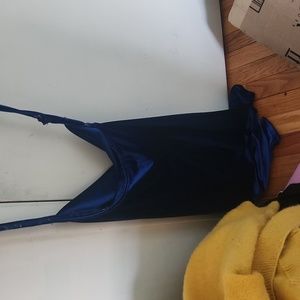 Blue cross back dress